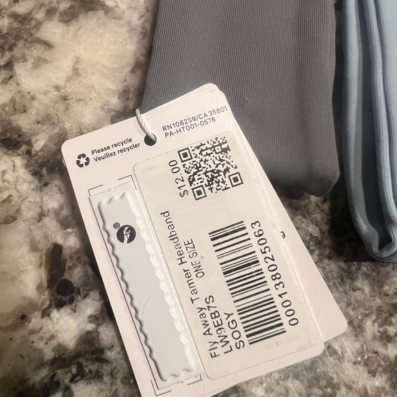 Lululemon Headband Gray NWT - Picture 2 of 2